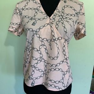 Banana Republic pink blush colored blouse
